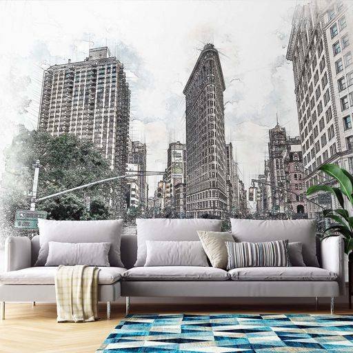 Fototapeta Manhattan, jak rysowany - Cornel Vlad