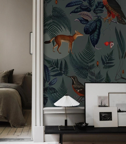 Tapeta Artystyczna Turquoise Fern