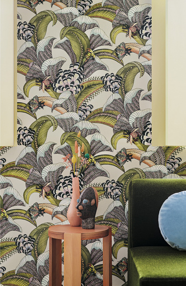 Tapeta Cole&Son 119/1003 Hoopoe Leaves liście i owady