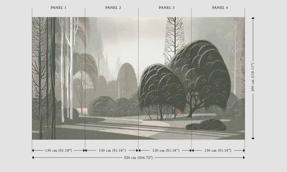 Tekstylny Mural Arte Le Jardin Mystique 97551