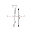 Listwa przypodłogowa LPC-25M 244 x 1,7 x 14,8cm