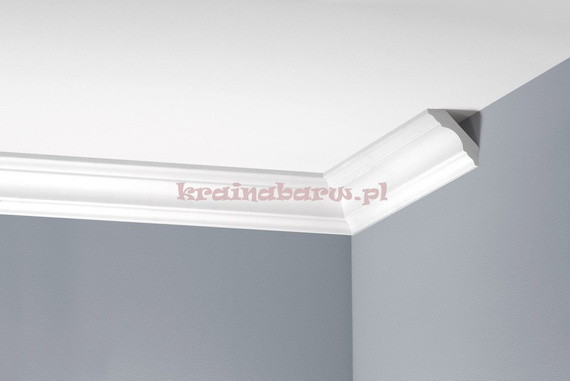 Listwa sufitowa gładka elastyczna LGG-07F 235 x 4,6 x 4,6cm