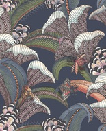 Tapeta Cole&Son 119/1006 Hoopoe Leaves liście i owady