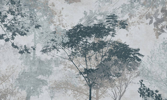 Tapeta Artystyczna  Misty tree