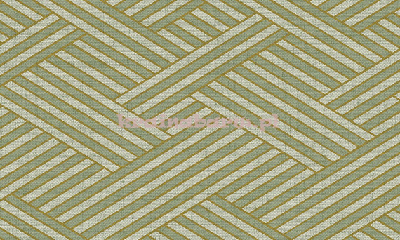 Nowoczesna geometryczna tapeta z dużym wzorem w zieleni i szarym w stylu Art-Deco z efektem 3D