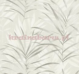 Luksusowa tekstylna naturalna tapeta w liście palmy w szarościach