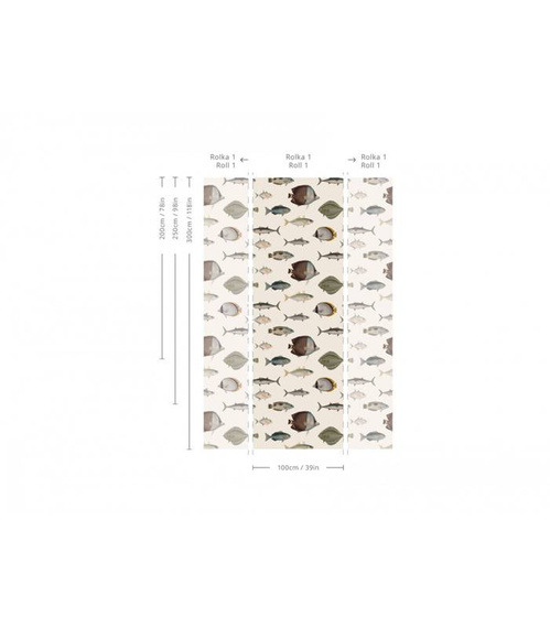 Tapeta Artystyczna Under the Sea Beige