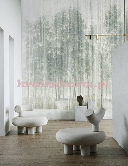 Fototapeta na flizelinie Widok za oknem drzewa Sherwood II