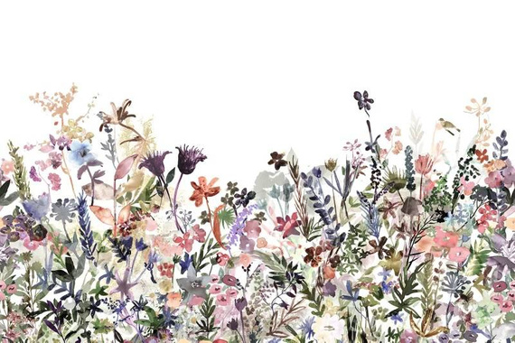 Fototapeta Akwarelowa Łąka