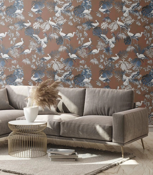 Tapeta Artystyczna Storks Red