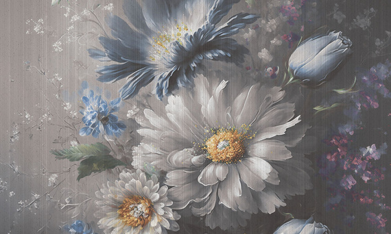 Tapeta Artystyczna Sapphire blooms