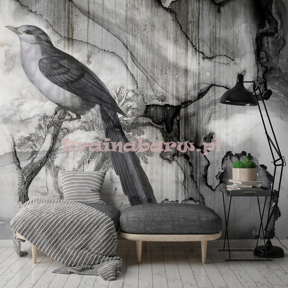 Fototapeta 13690 Ptak na rozlanym tuszu