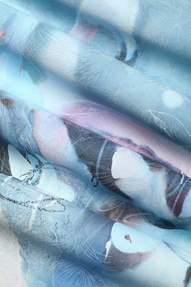 Romantyczny mural Flamingi i Nimfy Soho blue