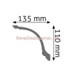 Listwa sufitowa zdobiona LGZ-05 240 x 11 x 13,5cm