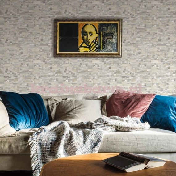 Tapeta  geometryczna mozaika Neutral