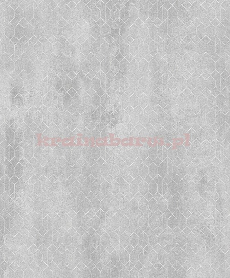 Nowoczesna tapeta geometryczna siatka  na szarym tle