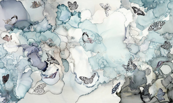 Fototapeta Nocne Motyle IMAGINE II Blue