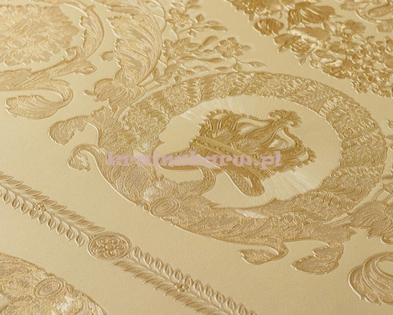Ekskluzywna tapeta Versace IV Królewski ornament złoto